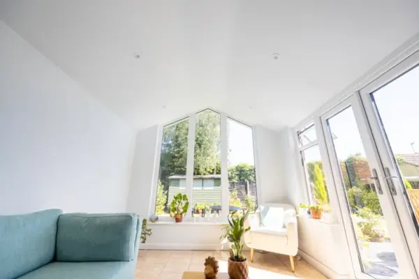 stunning conservatory conversion interior ceiling