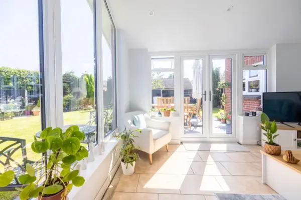 stunning conservatory conversion interior light shining