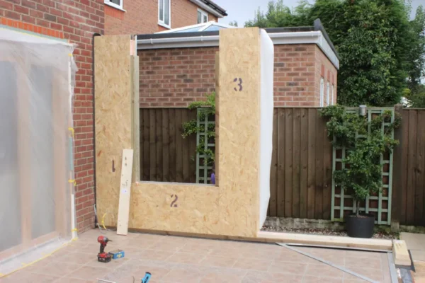 Sip Panel Extension Getting Built Case Study: Orangery Kitz Extension - Extension Kitz
