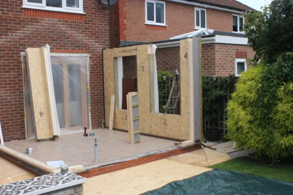 Sip Panel Extension Getting Built Case Study: Orangery Kitz Extension - Extension Kitz